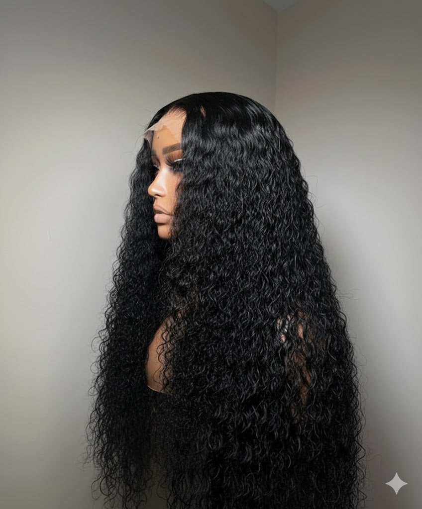 Liora β Curly 13Γ4 HD Lace Frontal Wig | Glueless, Pre-Plucked, Pre-Bleached Knots, Virgin Human Hair