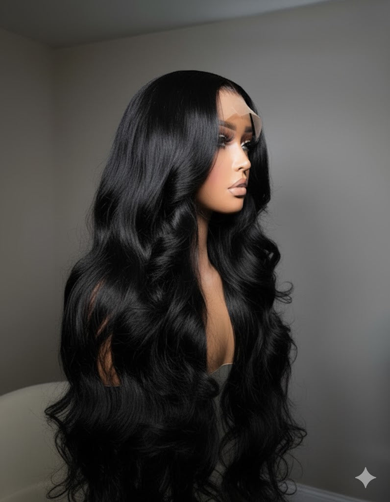 Aloura – Body Wave 13×6 HD Lace Frontal Wig | Glueless, Pre-Plucked, Pre-Bleached Knots, Virgin Human Hair