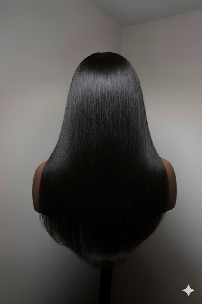 Avari β Sleek Straight 5Γ5 HD Lace Closure Wig | Glueless, Pre-Plucked, Pre-Bleached Human Hair