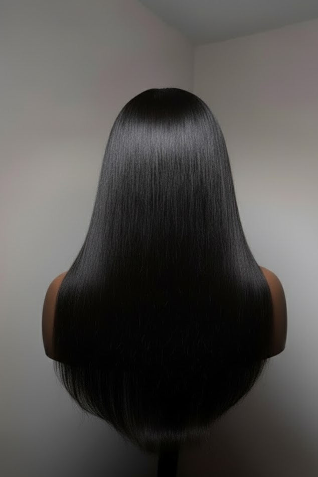 Avari β Sleek Straight 5Γ5 HD Lace Closure Wig | Glueless, Pre-Plucked, Pre-Bleached Human Hair