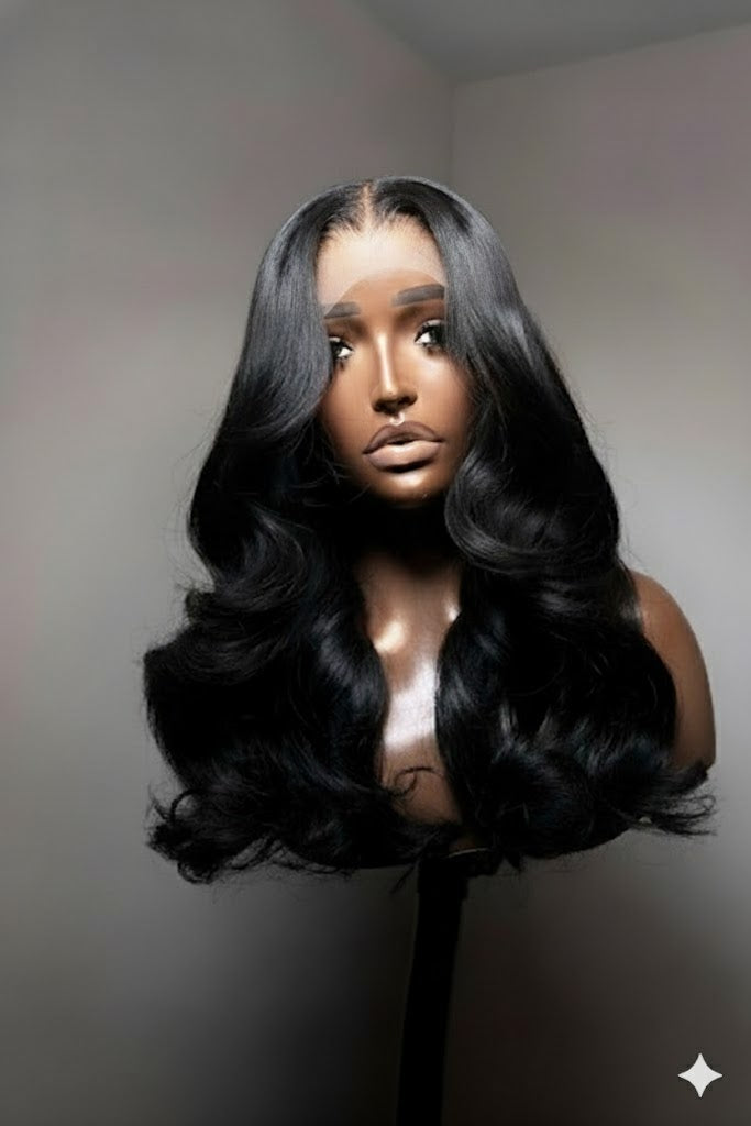 Cielle β Body Wave 5Γ5 HD Lace Closure Wig | Glueless, Pre-Plucked, Pre-Bleached Knots, Virgin Human Hair