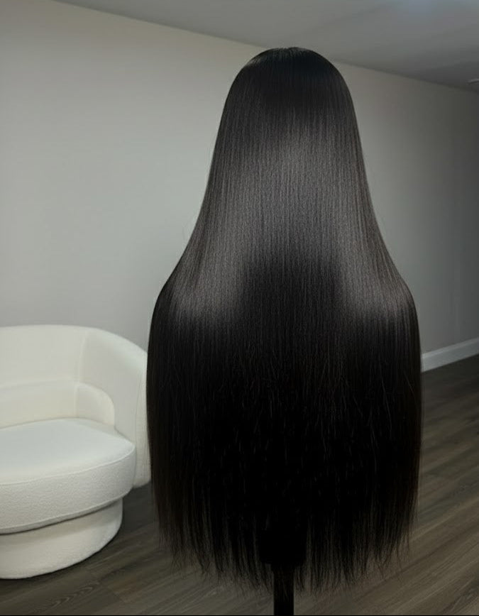 Venus β Straight 13Γ6 HD Lace Frontal Wig | Glueless, Pre-Plucked, Pre-Bleached Knots, Virgin Human Hair