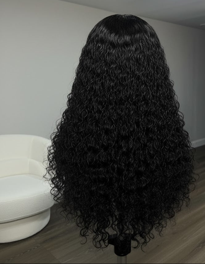 Nuvéa – Curly 13×6 HD Lace Frontal Wig | Glueless, Pre-Plucked, Pre-Bleached Knots, Virgin Human Hair