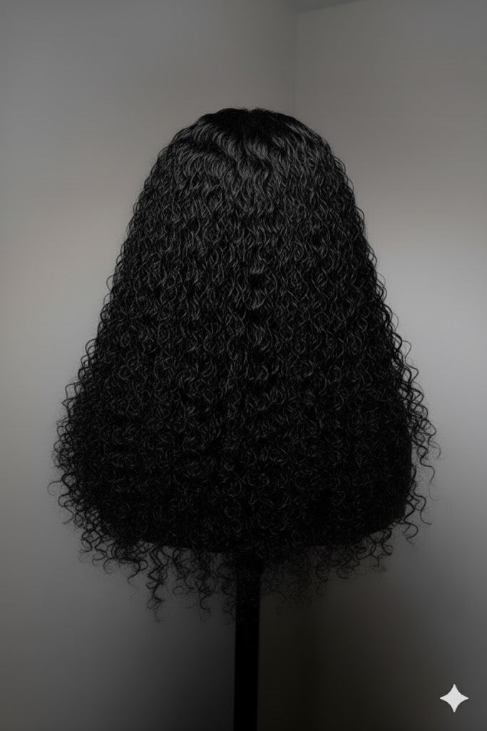 Zahara β Voluminous Curly 5Γ5 HD Lace Closure Wig | Glueless, Pre-Plucked, Pre-Bleached Knots, Virgin Human Hair