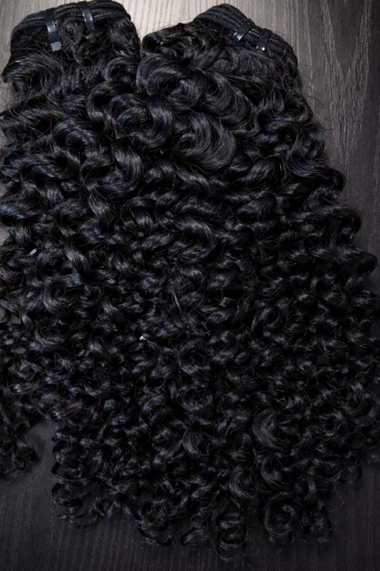 Kiana Jerry Curl Bundles | 100% Raw Virgin Human Hair Extensions