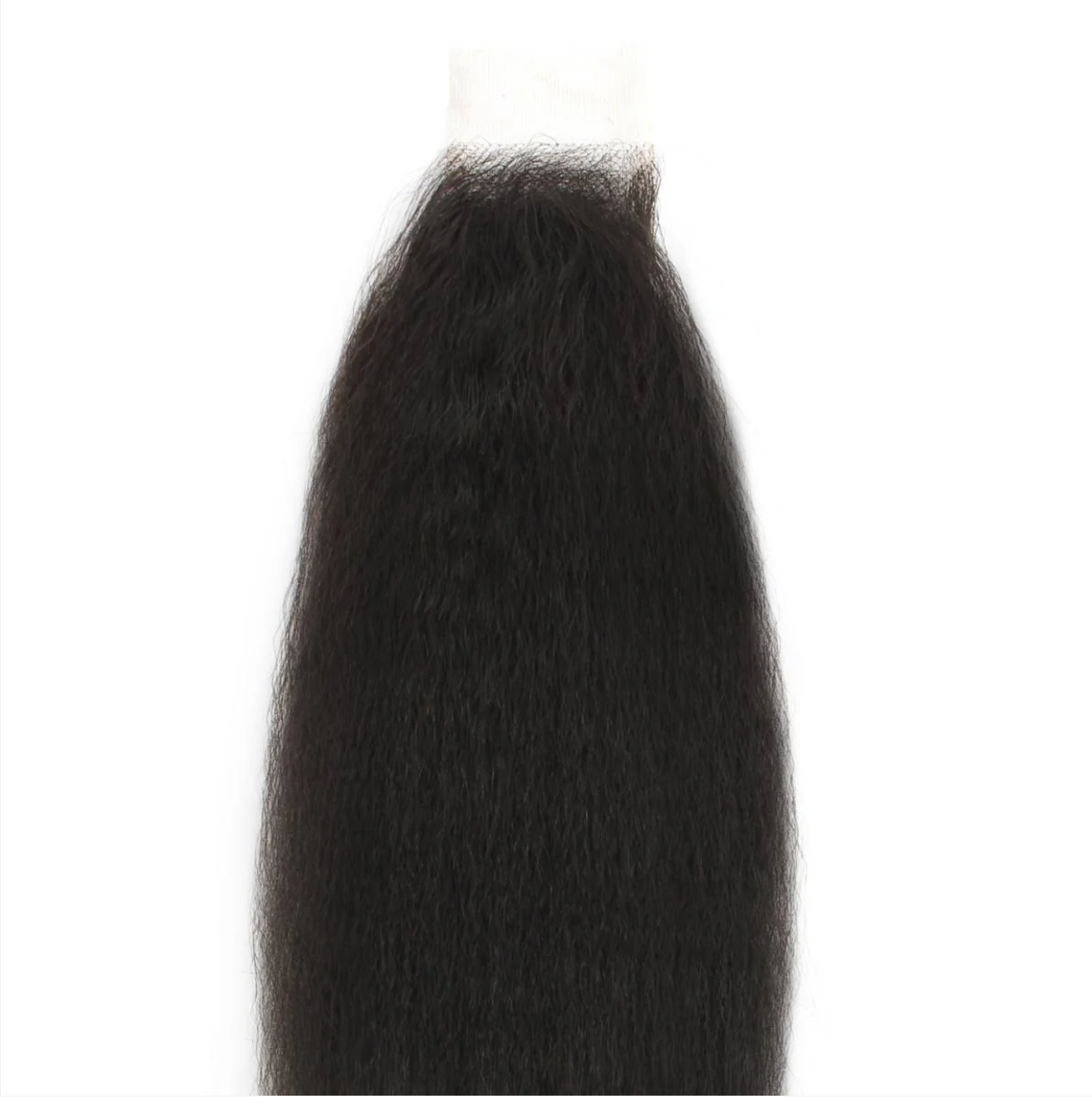 Khalia 2x6 Kinky Straight Lace Closure | Deep Parting | 100% Human Hair