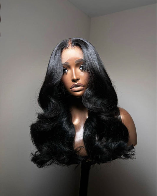 Mireya – Body Wave 13×4 HD Lace Frontal Wig | Glueless, Pre-Plucked, Pre-Bleached Knots, Virgin Human Hair