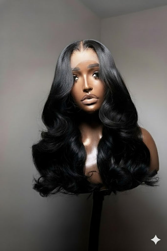 Cielle – Body Wave 5×5 HD Lace Closure Wig | Glueless, Pre-Plucked, Pre-Bleached Knots, Virgin Human Hair
